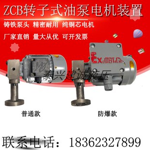 ZCB 60W 1.4 0.4 油泵电机组40W 120W防爆CB 0.8转子式 2.5 1.2