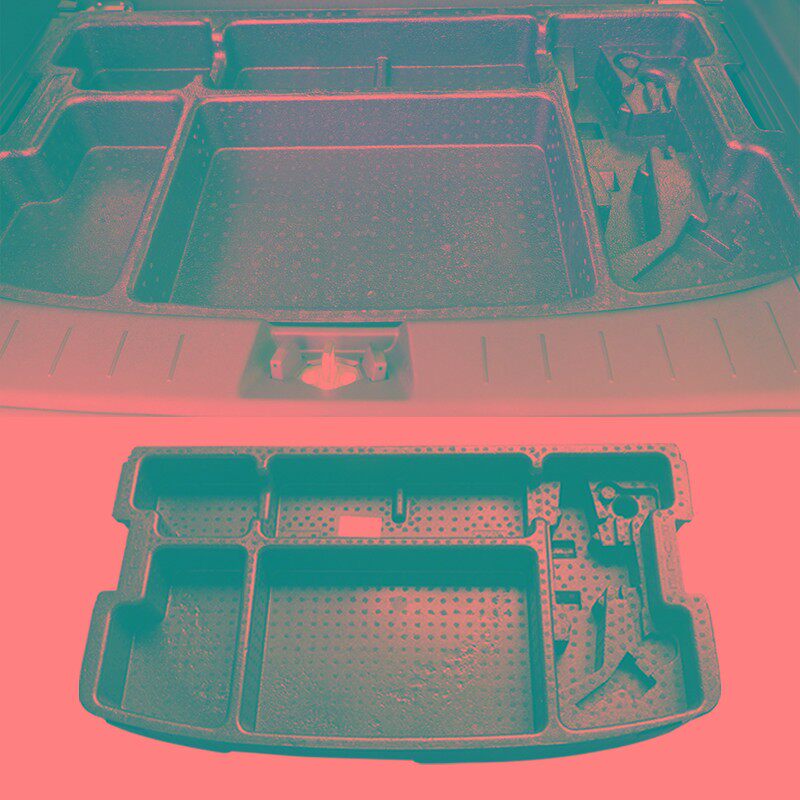 适配长安CS35后备箱备胎盖板尾门地毯行李箱储物格泡沫工具盒