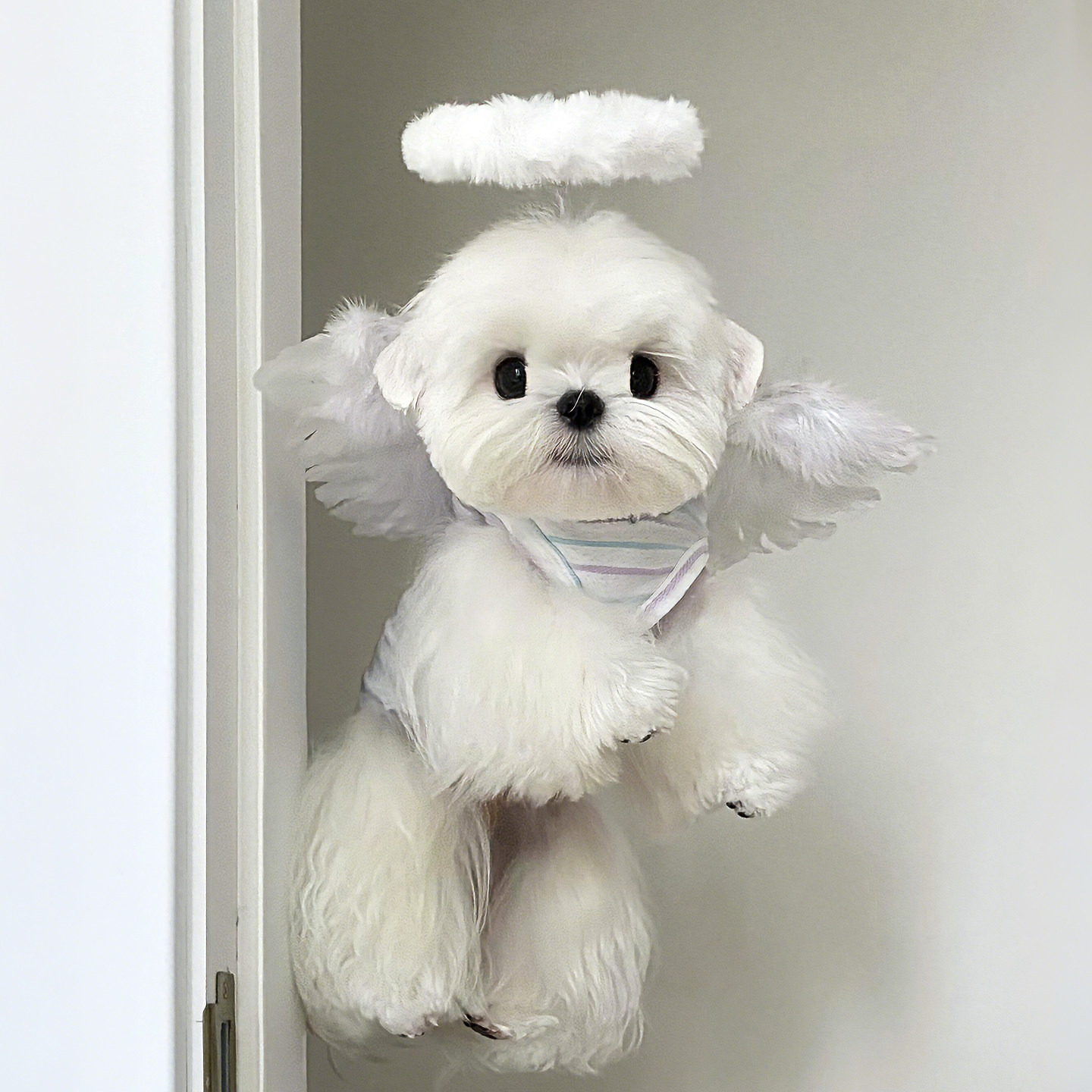 【狗使】天使羽毛翅膀服饰宠物狗狗变装cos道具背部装饰小型犬