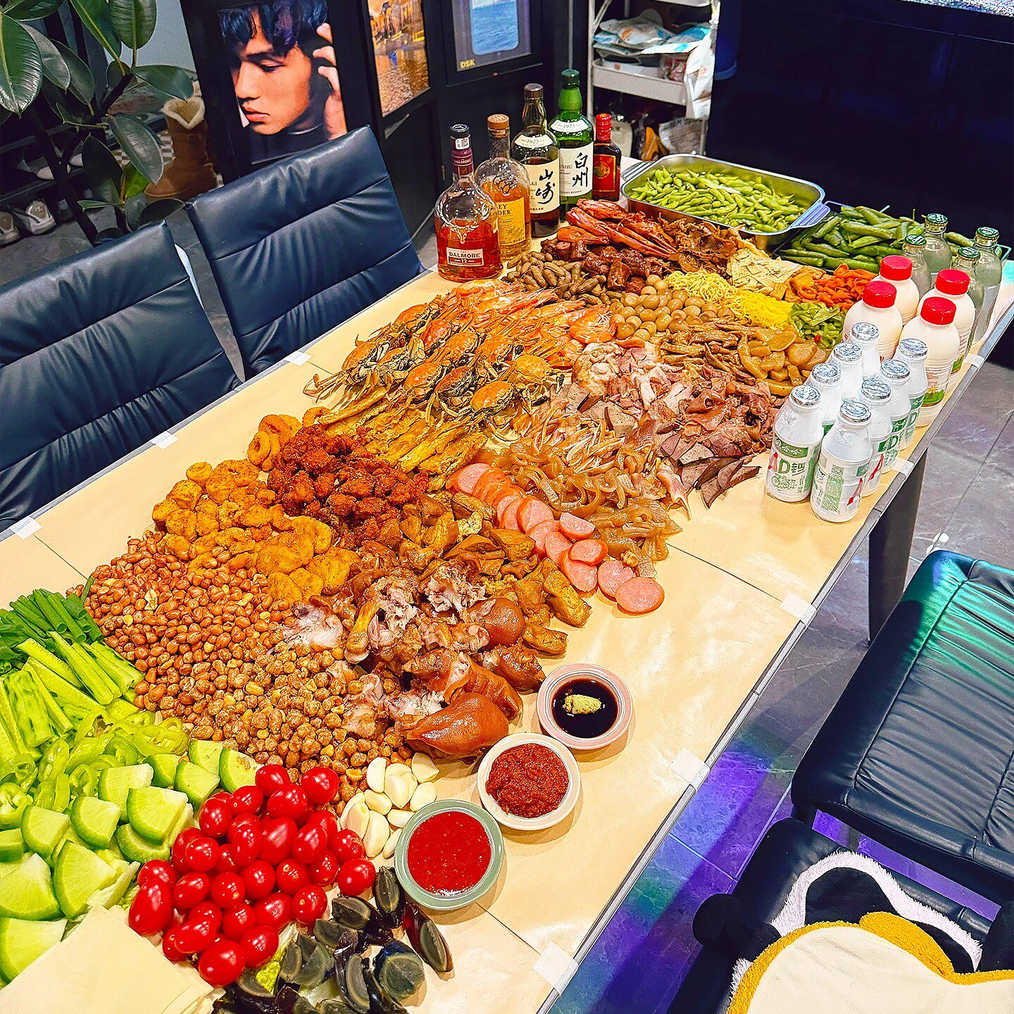 跨年牛皮纸一次性桌布食物专用年夜饭家用吸油隔油纸聚会懒人神器