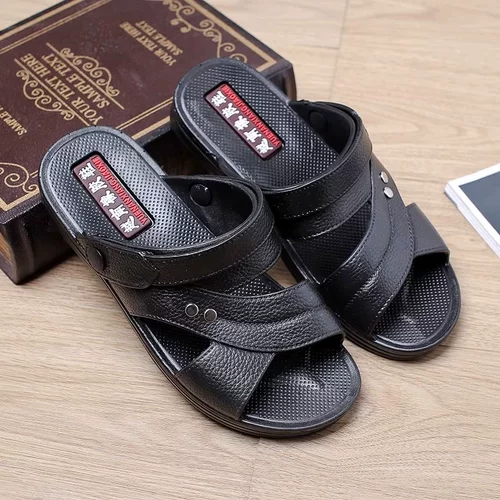 越南橡胶韩版防滑休闲男凉拖鞋