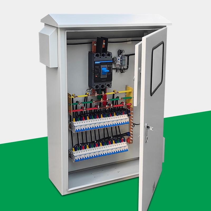 成套配电柜控制柜组装排线工地箱室外配电立式柜三级配电双层门柜