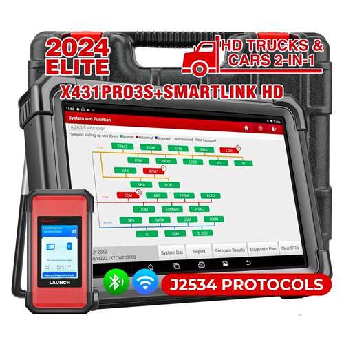 X-431PRO3S+SmartLinkHD12~24VVehicle解码仪全球版