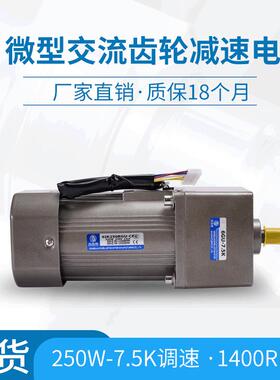 6IK250W调速/定速单电机三相火锅炒料机电机6GU-25K