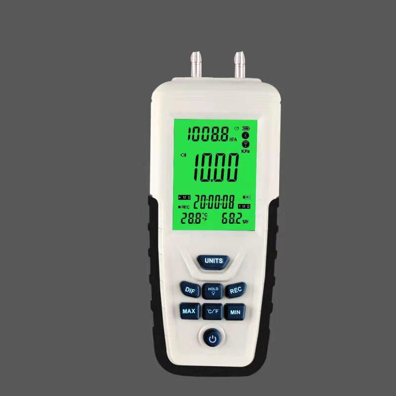 数字压差仪便携式高精度微压锂电池天然气管道空调液压检测差压表