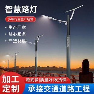智慧路灯新农村建设标杆路灯60w100w120wled户外太阳能智能路灯