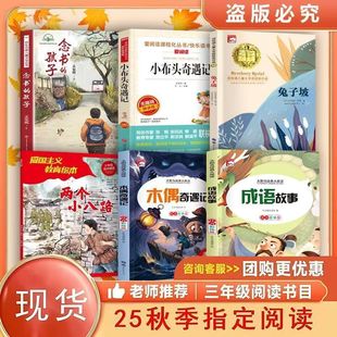 经典 2025秋季 孩子两个小八路小布头奇遇记木偶奇遇记成语故事兔子坡正版 书香鲁韵三年级班班共读念书 儿童文学小学生阅读故事 新版
