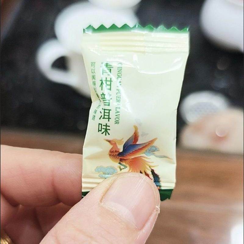 黑乌龙茶绿茶普洱茶味糖混合硬糖订婚结婚伴手礼零食婚庆散装糖果