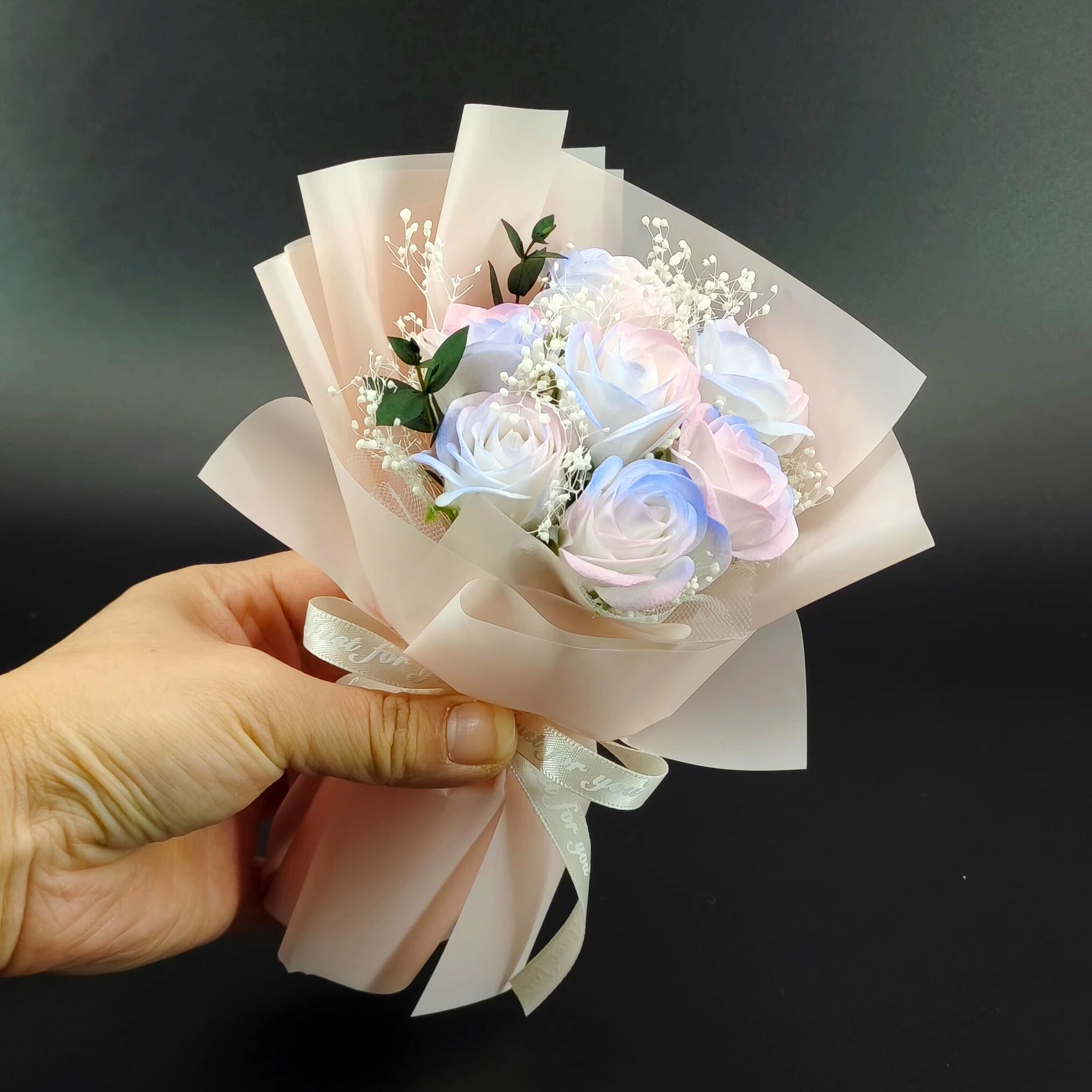 迷你永生仿真花束生日礼盒