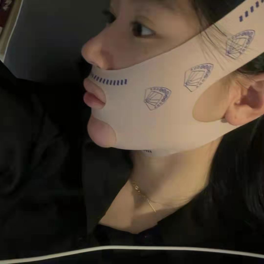 瘦脸绷带法令双下巴脸部提升提拉紧致下垂睡眠面雕弹面罩面部神器