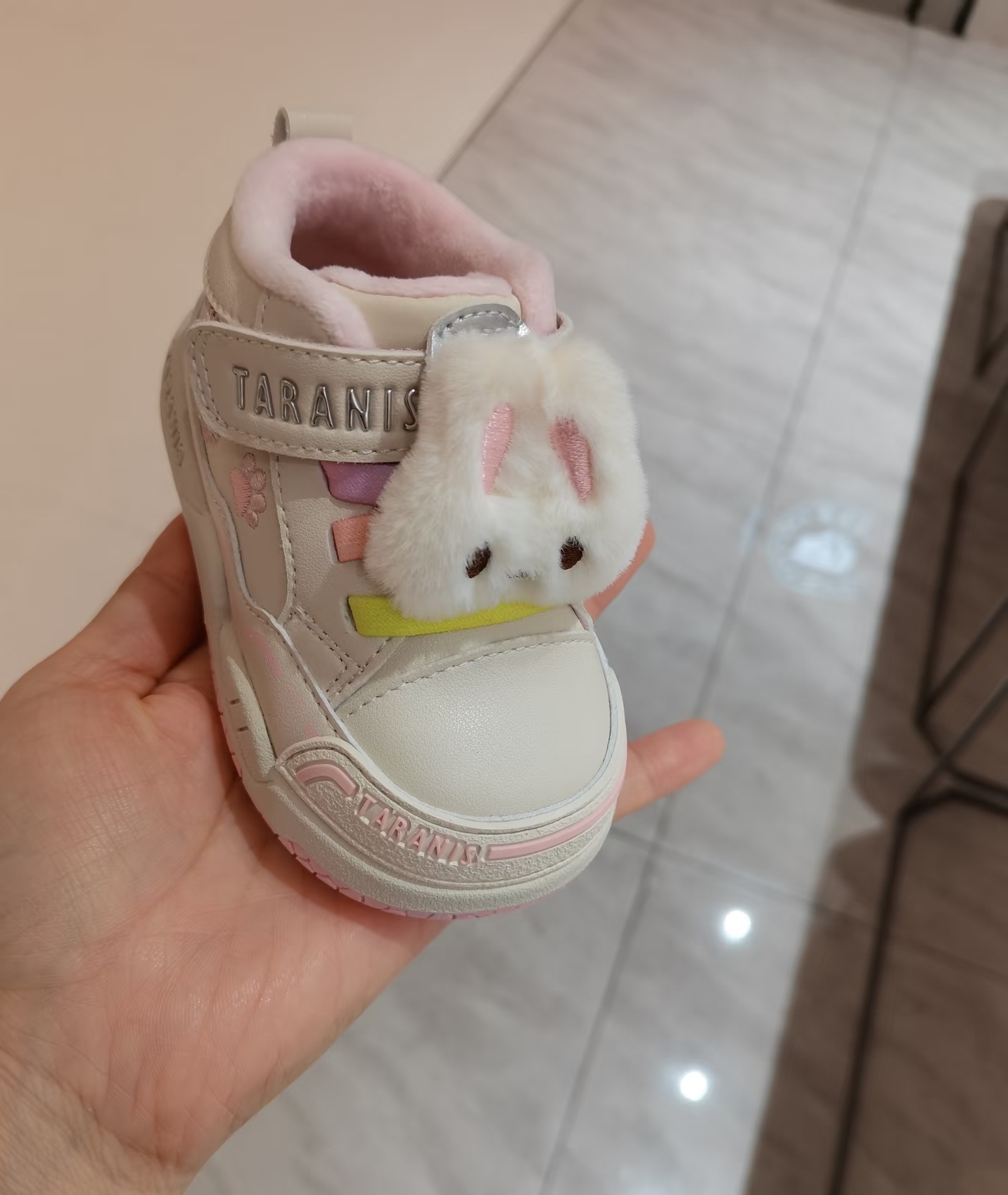 泰兰尼斯211冬季新款童鞋学步鞋男童加绒保暖女童棉鞋防踢机能鞋