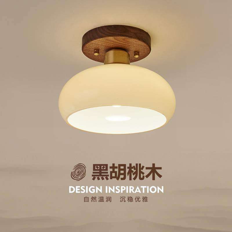 中古风过道灯走廊灯玄关入户灯侘寂风简约创意胡桃木新中式吸顶灯,鲜花速递/花卉仿真/绿植园艺,割草机/草坪机,淘宝优惠券,粉丝福利购,淘宝优惠卷