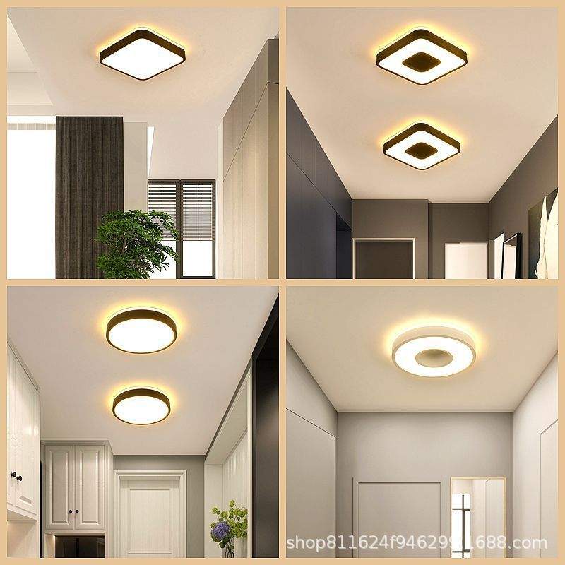 过道灯led走廊灯新款简约现代玄关吸顶灯个性阳台灯走道门厅灯具