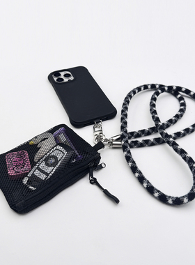 SHEARTS毛绒绒斜挎式手机挂绳链防摔防丢防盗可背女士电话长绳子