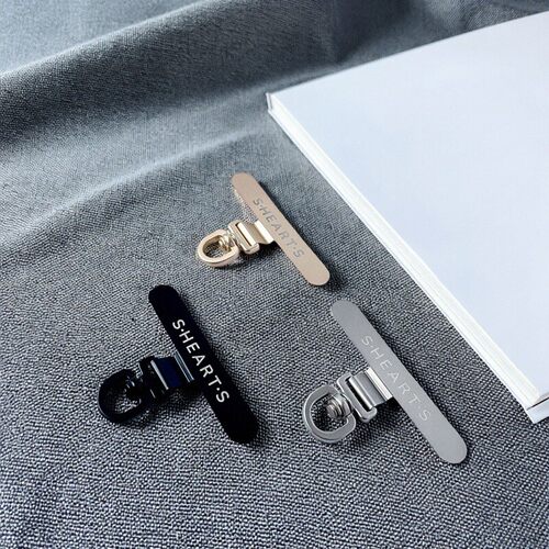 SHS超薄金属可旋转挂绳固定夹片