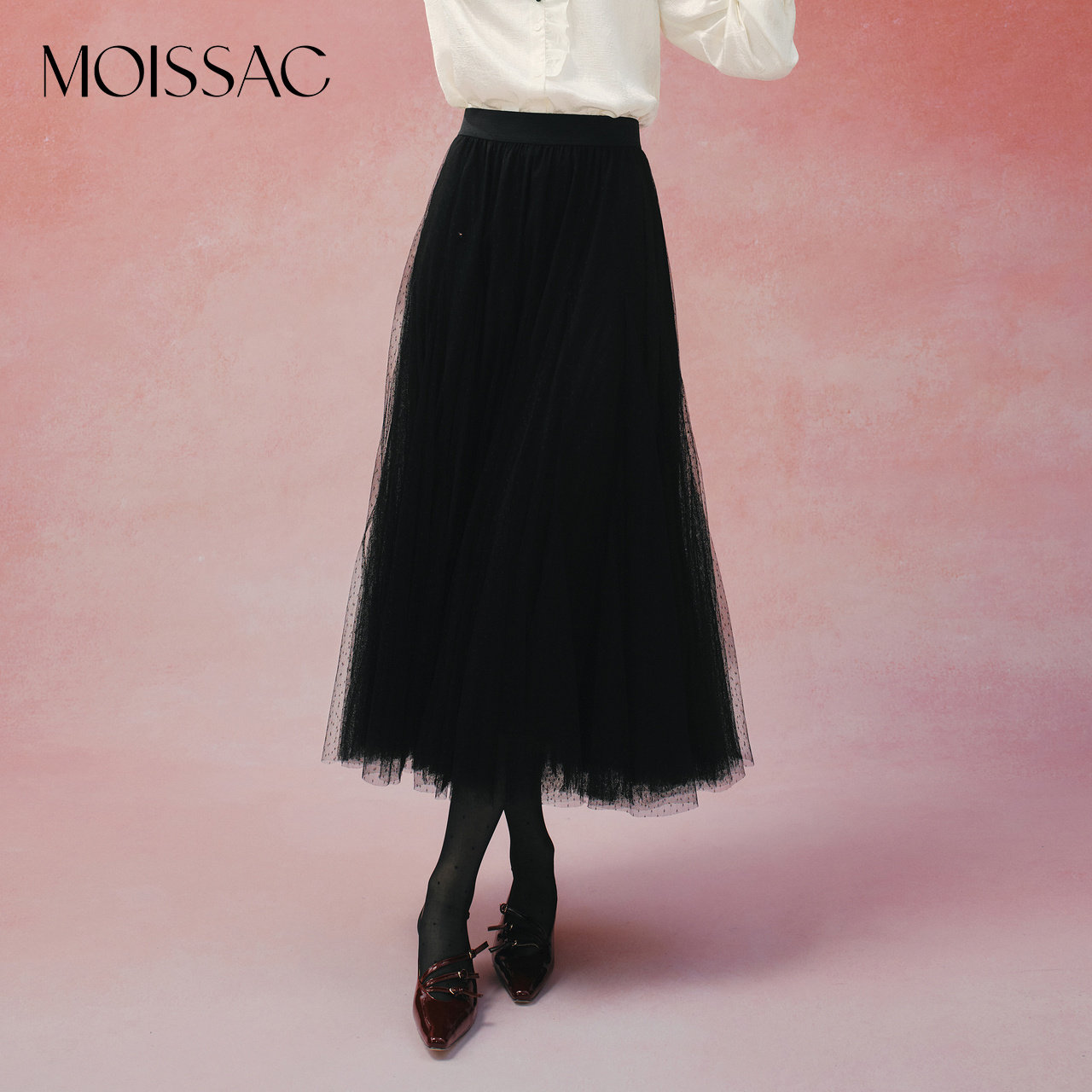 商场同款 摩萨克秋重工多层网纱拼接半身长裙女,女装/女士精品,半身裙,淘宝优惠券,粉丝福利购,淘宝优惠卷