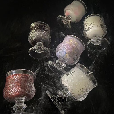 荧光夜光40度低温蜡烛异形手工杯