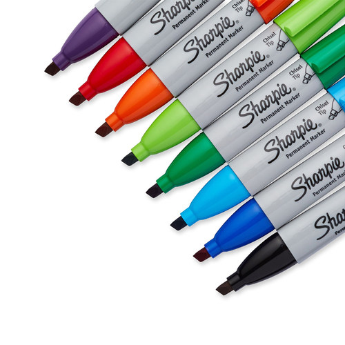 锐意sharpie斜头油性记号马克笔