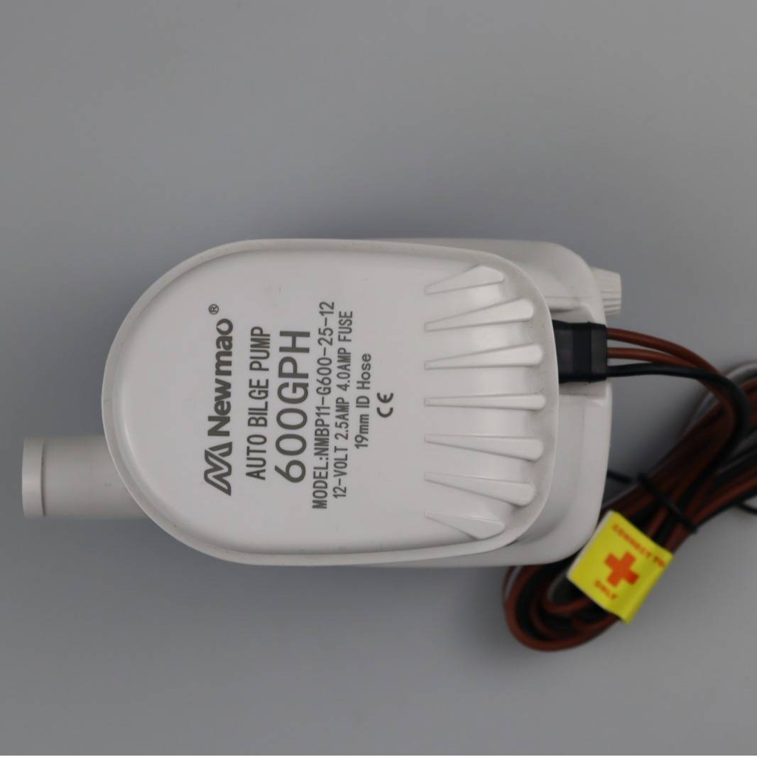 Newmao 600GPH 12V小型潜水泵 全自动舱底泵 游艇泵 舱底排水泵