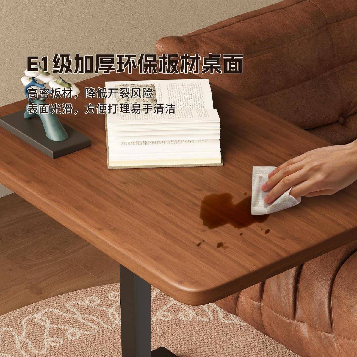 床边桌升降电脑桌可折叠移动书桌客厅沙发边几卧室学习桌子工作台