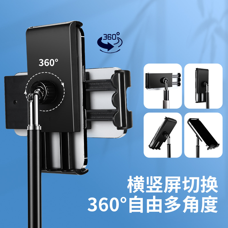 桌面伸缩手机平板支架金属软管追剧视频解放双手多功能