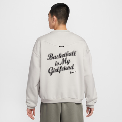 NIKE耐克男子运动休闲字母印花圆领套头衫卫衣IR0107-072