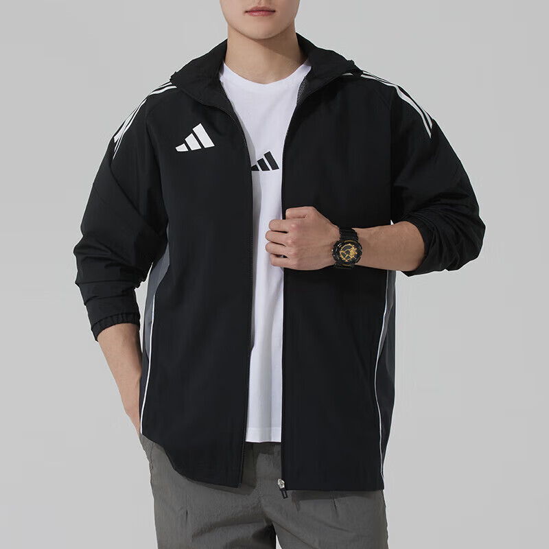 adidas阿迪达斯男子TIRO25C AW JKT薄款运动健身夹克外套IW0427
