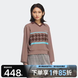 adidas阿迪达斯三叶草女子运动休闲套头衫 卫衣KC2690
