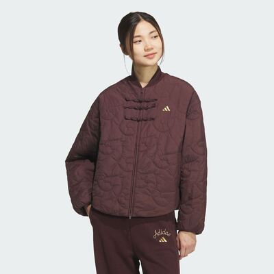 adidas阿迪达斯女子运动休闲棉服外套KS0629