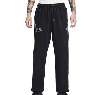 NIKE耐克男子刺绣运动休闲直筒针织长裤IF1285-010