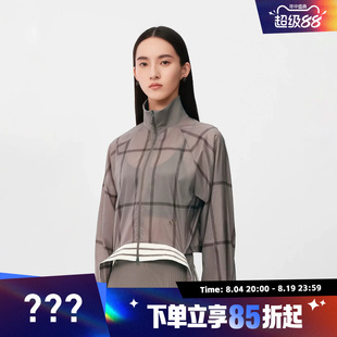 adidas阿迪达斯女子轻盈舒适时尚短款运动健身夹克外套KX4645