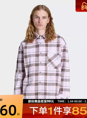 adidas阿迪达斯三叶草男子运动休闲长袖衬衫KG6452