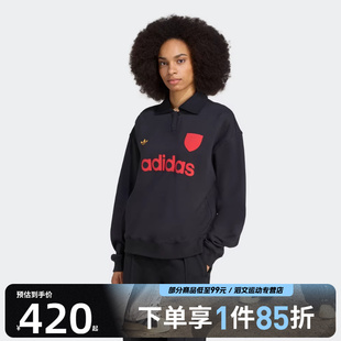 adidas阿迪达斯三叶草女子FOOTIE 卫衣JY3527 运动休闲套头衫