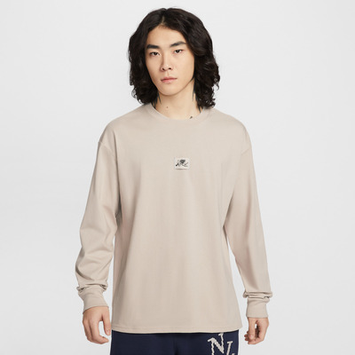 NIKE耐克男子丘比特爱心印花运动休闲针织圆领长袖T恤IO9761-236