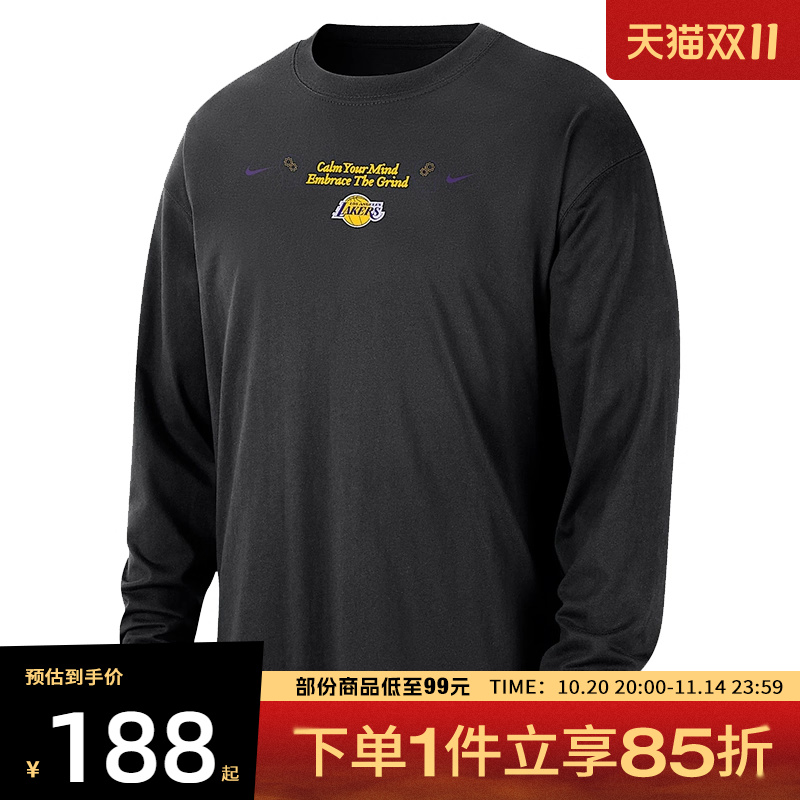 NIKE耐克男子LAL M NK CTS OGC运动休闲长袖T恤HQ0674-010