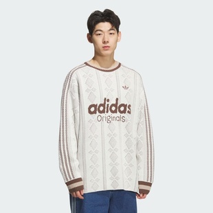KS5956 SWEATER毛衣圆领套头衫 adidas阿迪达斯三叶草男子RS
