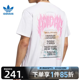 adidas阿迪达斯三叶草男子印花运动休闲圆领短袖 T恤KA2255