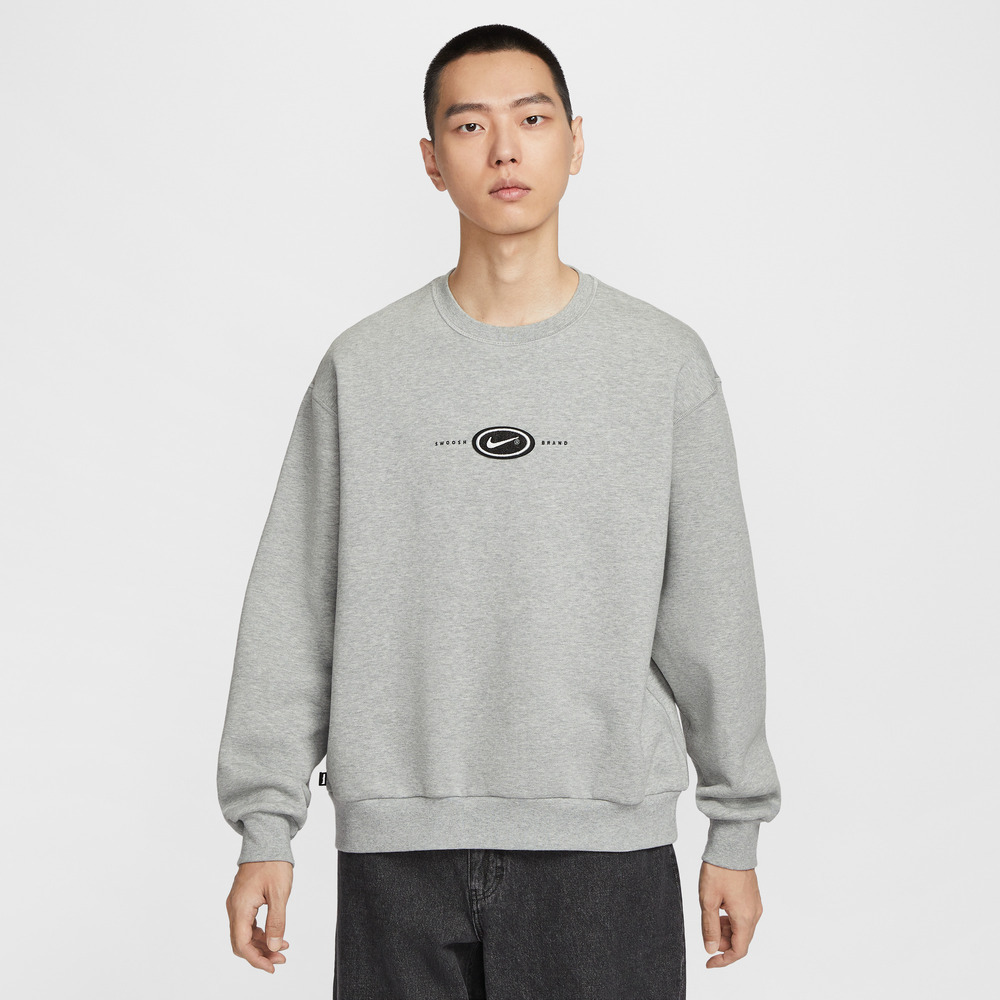 NIKE耐克男子FLC CRW KOSTON运动休闲套头衫卫衣HV0248-063