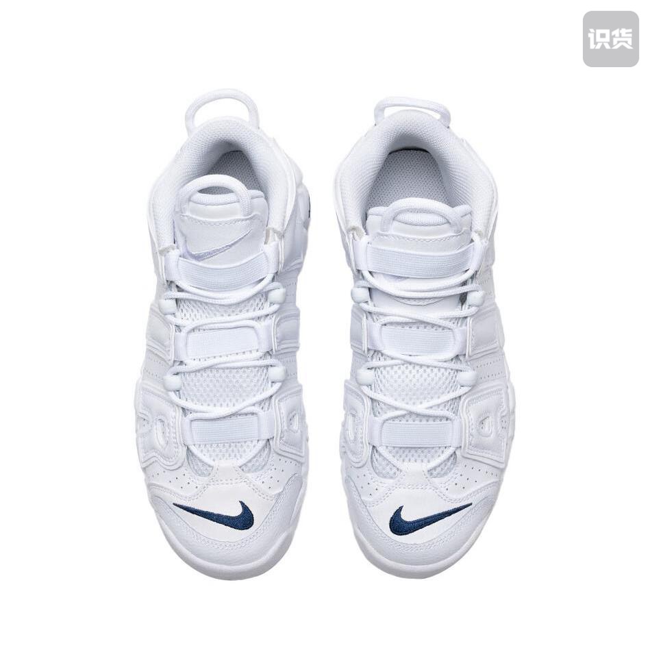 Nike Air More Uptempo皮蓬大Air纯白女气垫高帮篮球鞋合肥y y