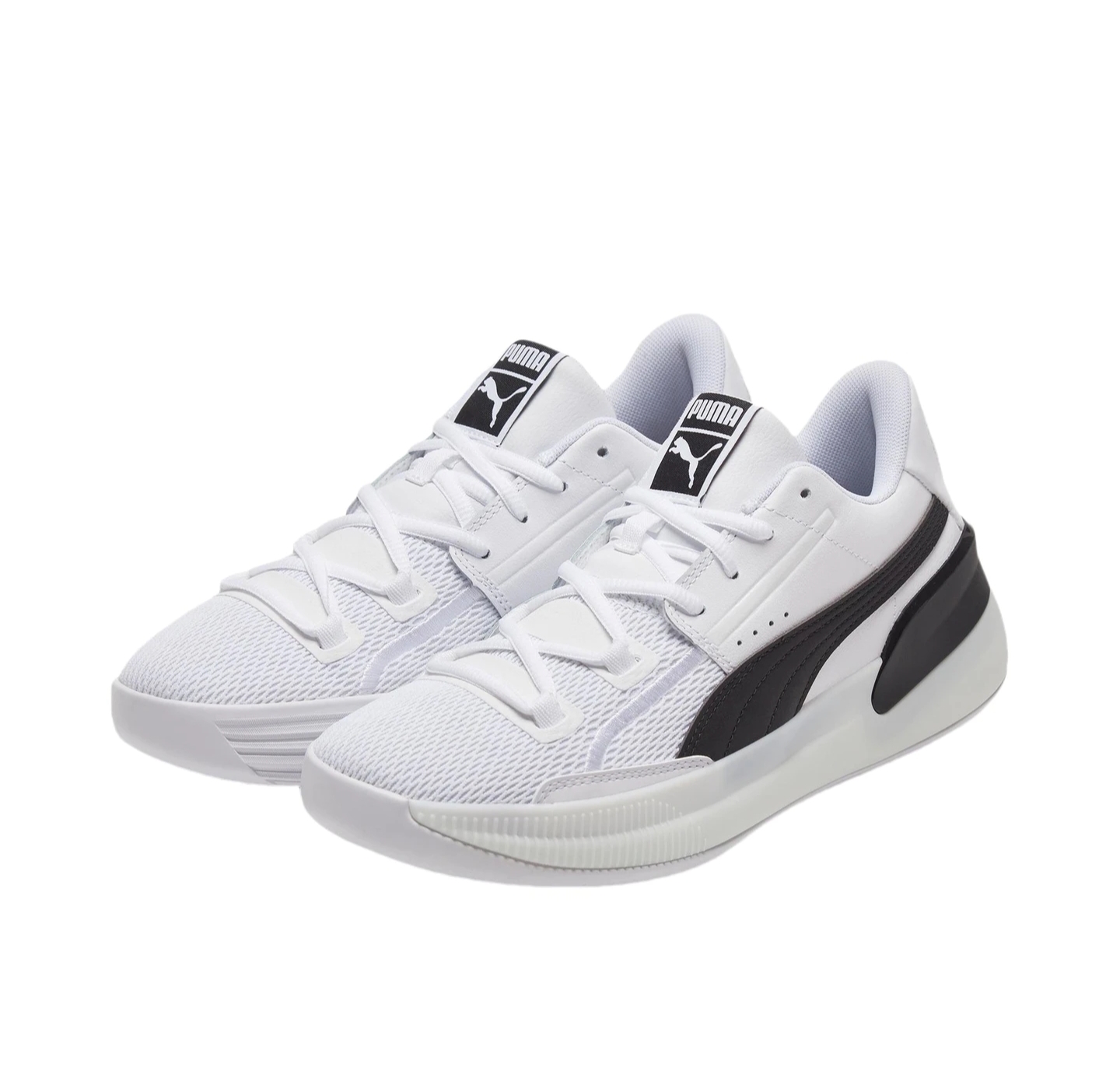 PUMA彪马 Clyde Hardwood Team耐磨  复古篮球鞋  白黑 江西wx仓
