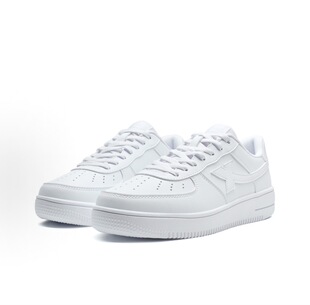 特步空军一号男女同款情侣潮流时尚休闲低帮运动板鞋 深圳主仓