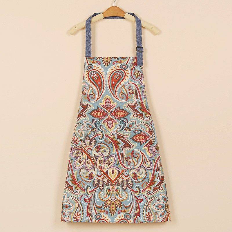 复古民族风围裙餐饮专用纯棉上班工作服2024新款网红大人做饭围腰,家庭/个人清洁工具,围裙,淘宝优惠券,粉丝福利购,淘宝优惠卷