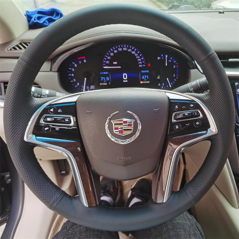 凯迪拉克XT4 XT5 XT6CT4CT5CT6赛维SLS CTS XTS专用手缝方向盘套