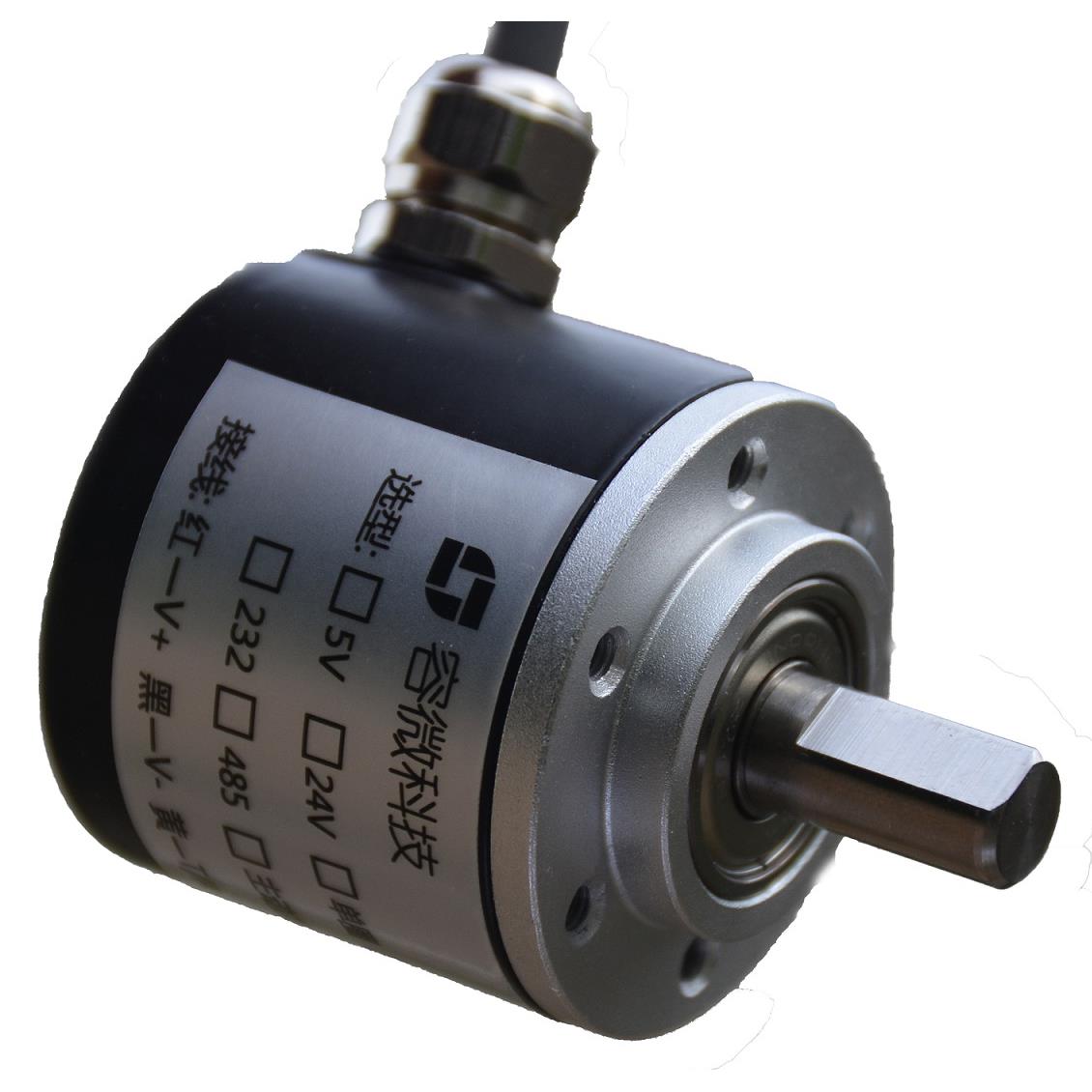 绝对值编码器8位 RS485 232接口 宽电压 协议定制 闸门开 ??度计