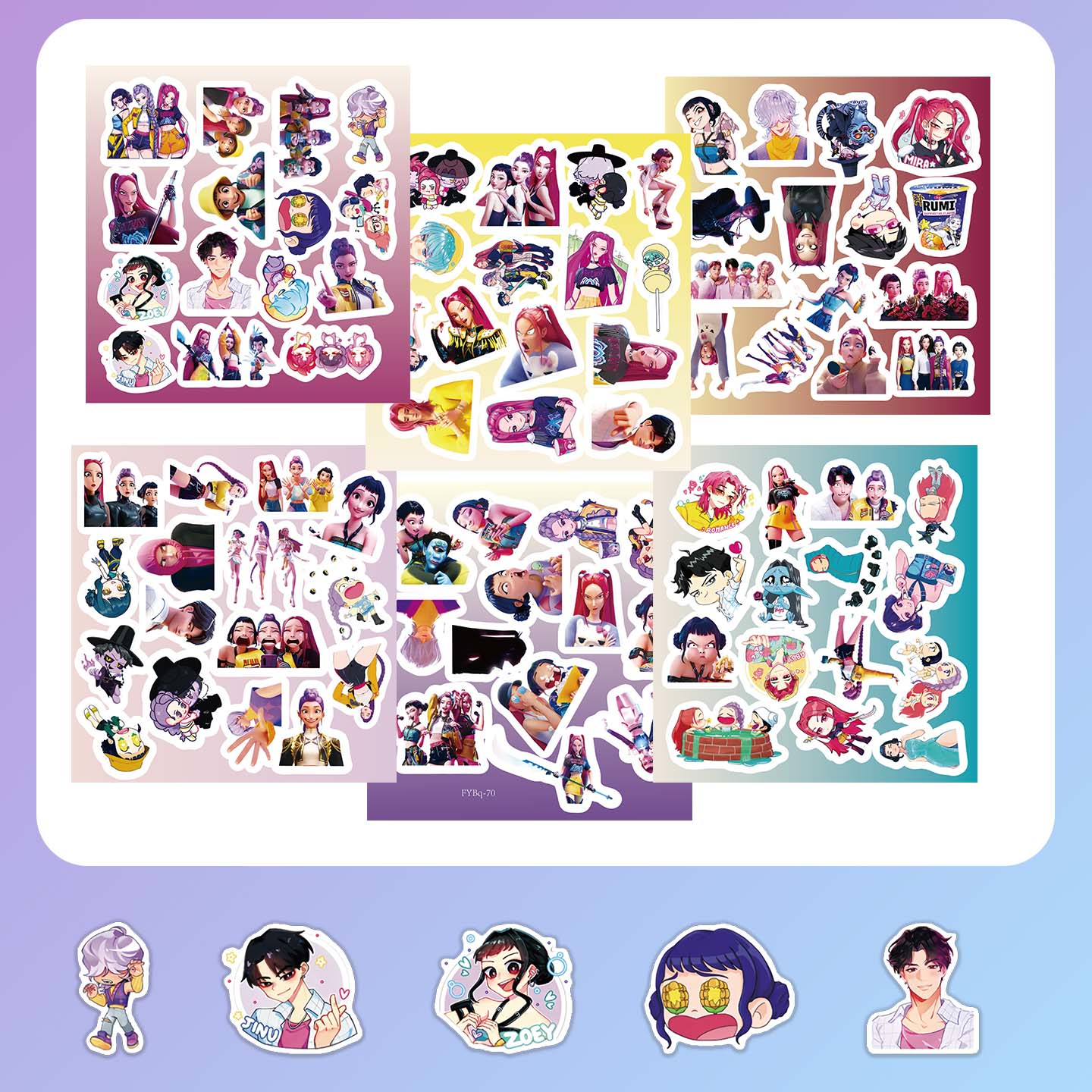 6张半切动画卡通猎魔女团高清贴