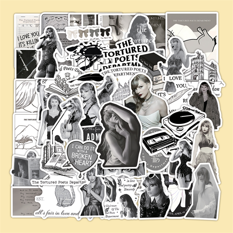 50张霉霉女歌手装饰防水贴纸镜面