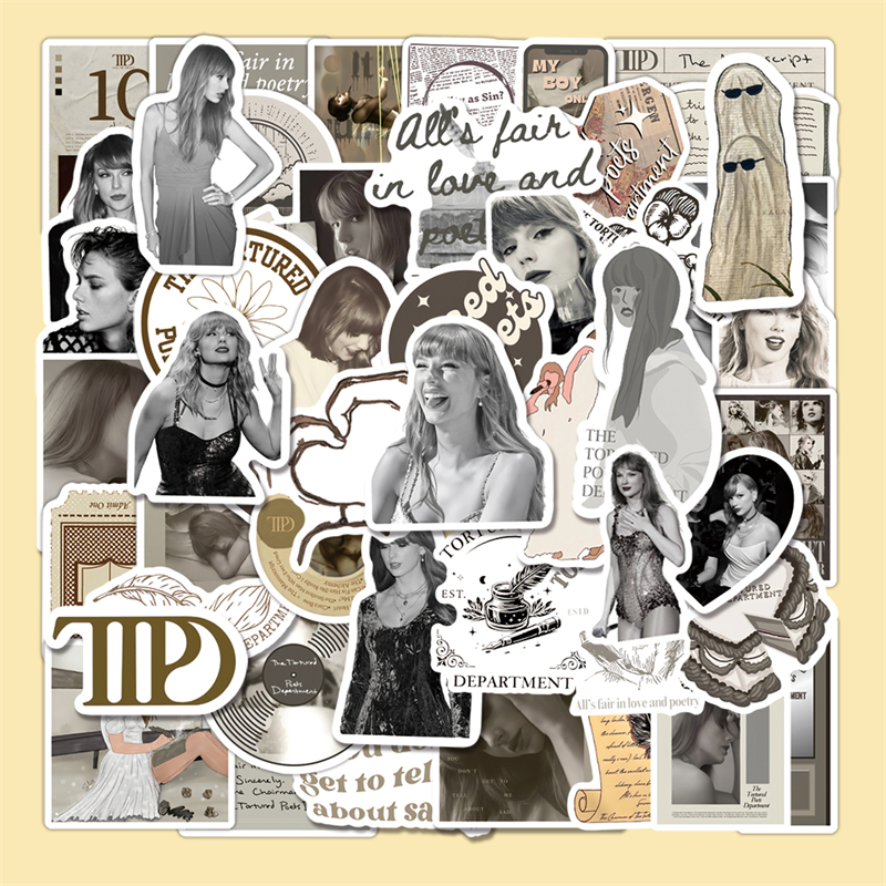 50张霉霉泰勒装饰防水贴纸