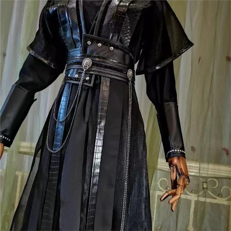 墨燃cos服古装黑色套装萧策长庚顾昀周晖劲装黑水贺玄cosplay古风