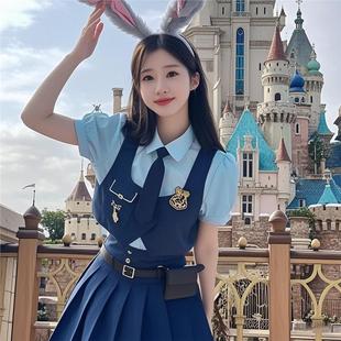 朱迪兔子女警番剧Cos轻奢套装 万圣节角色 现货新款 警长女警服装