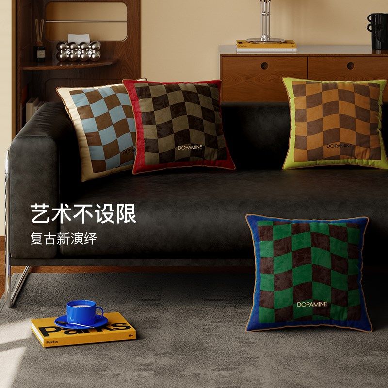 午后柏林中古风沙发抱枕客厅轻奢高级感艺术靠垫腰枕抱枕套不含芯